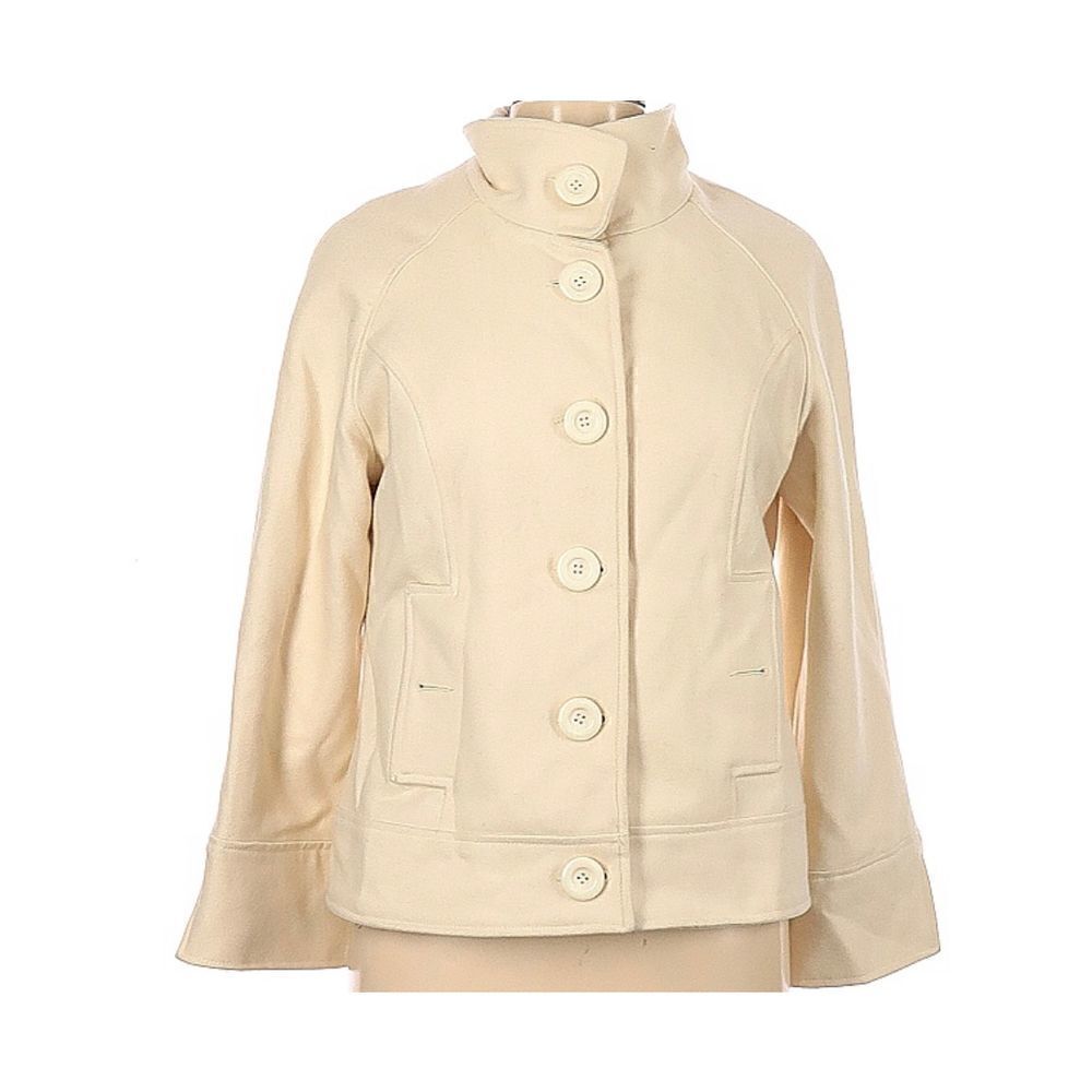 Forever| Wool Jacket| Casual| Large| Cream| Coat